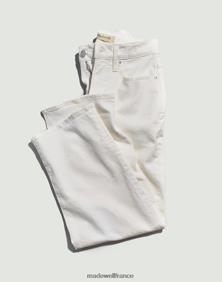 vêtements fr Madewell femmes le jean court large vintage parfait carrelage blanc DX88282514