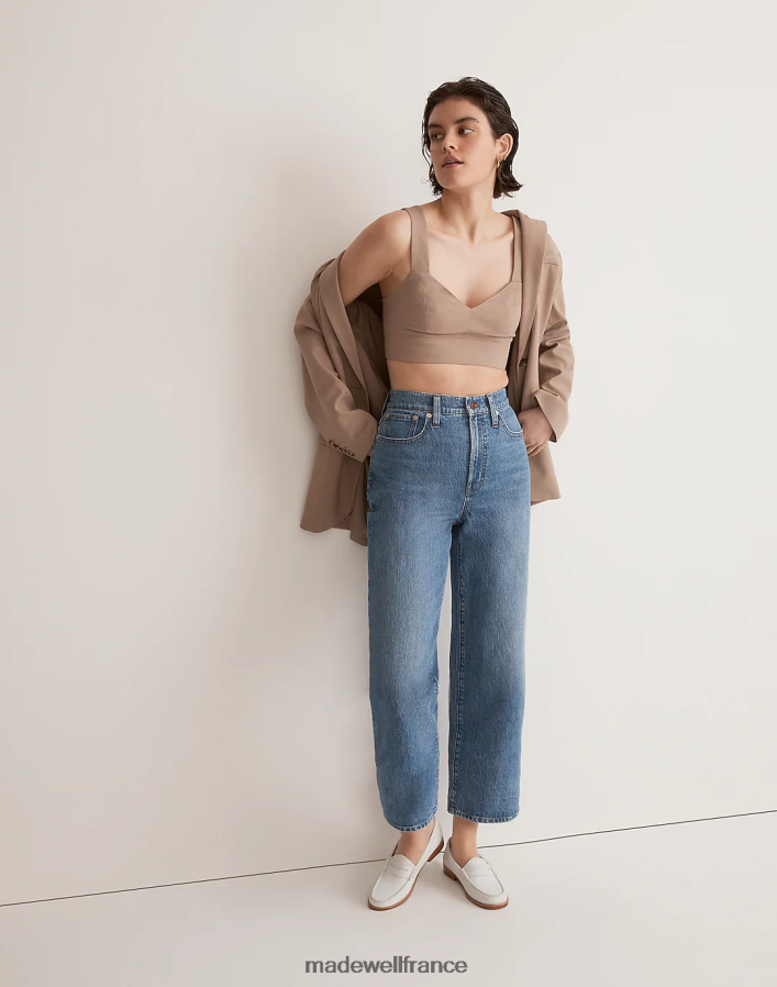 vêtements fr Madewell femmes le jean court large vintage parfait lavage cresslow DX88281132