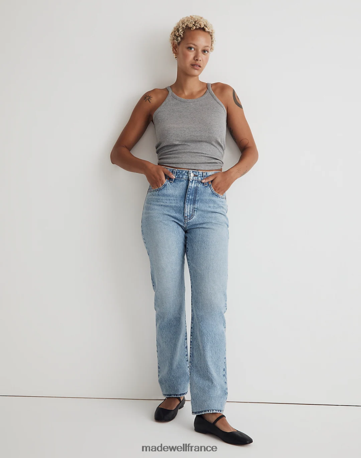 vêtements fr Madewell femmes le jean droit courbé des années 90 lavage mercier DX88281087