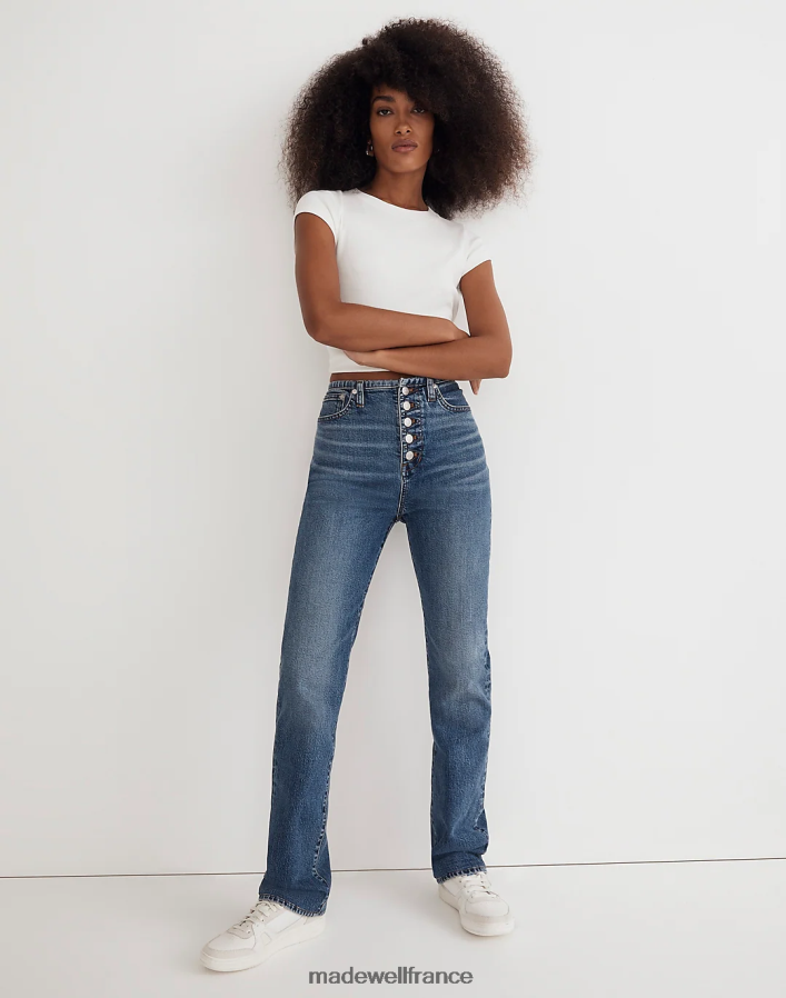vêtements fr Madewell femmes le jean droit des années 90 : édition à taille resserrée Lavage de Liola DX88281065