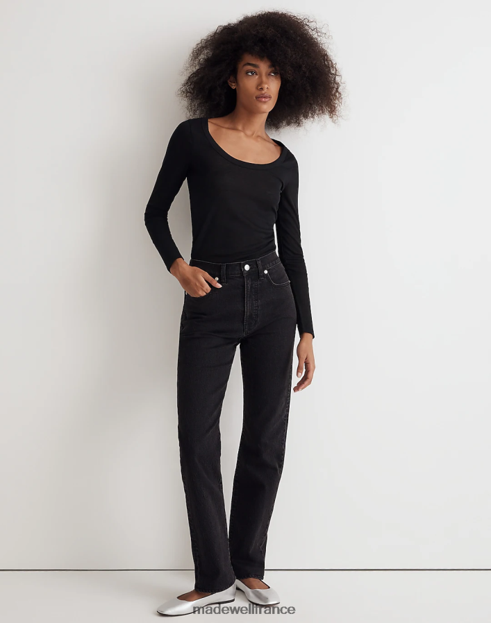 vêtements fr Madewell femmes le jean droit des années 90 lavage belmere DX88281048