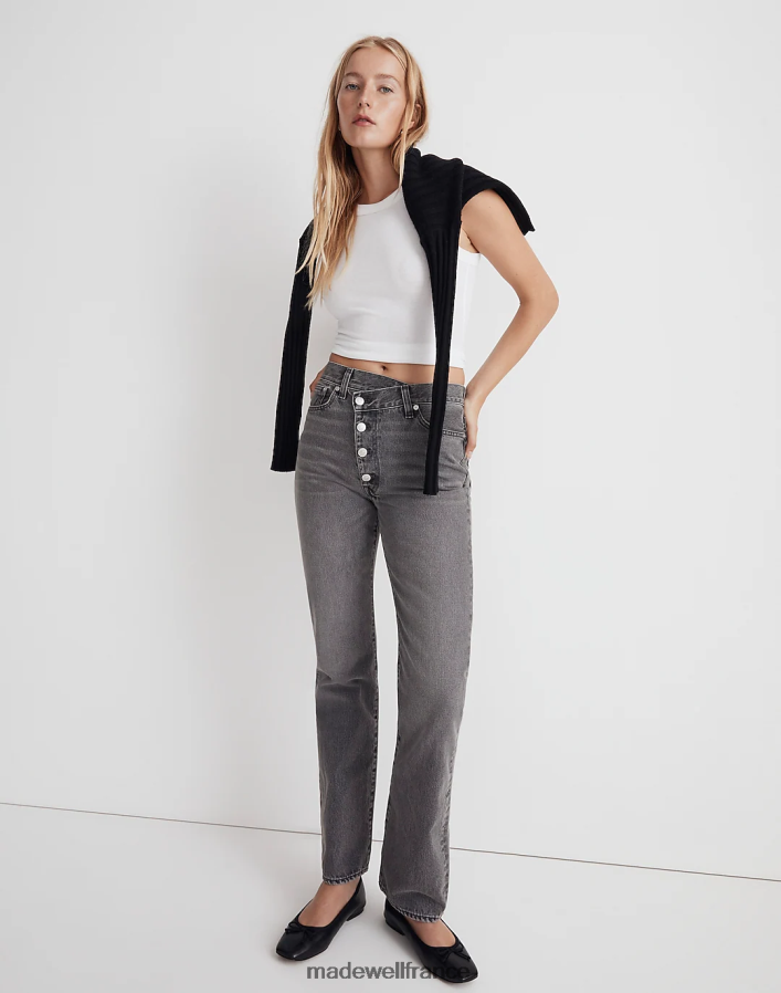 vêtements fr Madewell femmes le jean droit des années 90 lavage de Burwick DX88282480