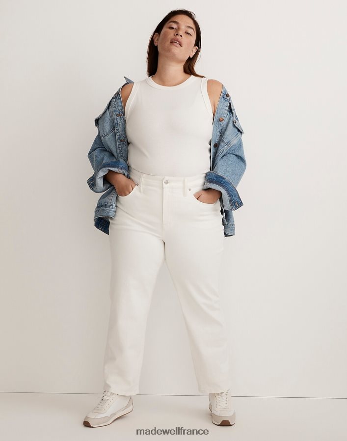 vêtements fr Madewell femmes le jean droit vintage plus parfait carrelage blanc DX88282538