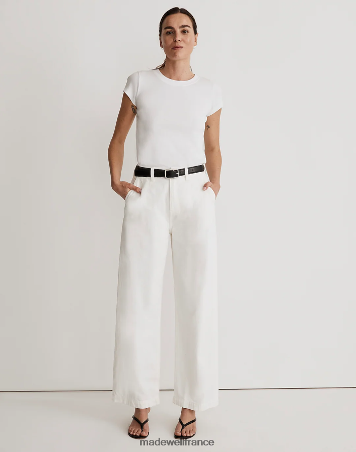vêtements fr Madewell femmes le jean large harlow carrelage blanc DX88281123