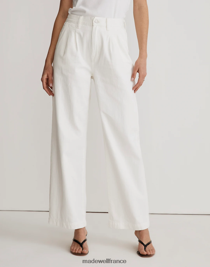 vêtements fr Madewell femmes le jean large harlow carrelage blanc DX88281123