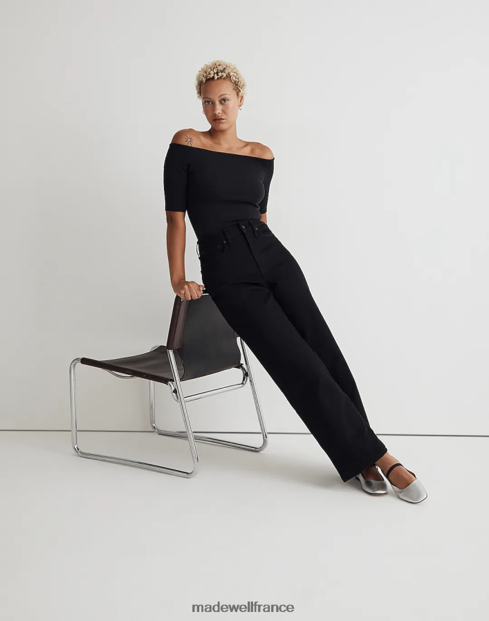vêtements fr Madewell femmes le jean large vintage aux courbes parfaites lavage noir DX88281097
