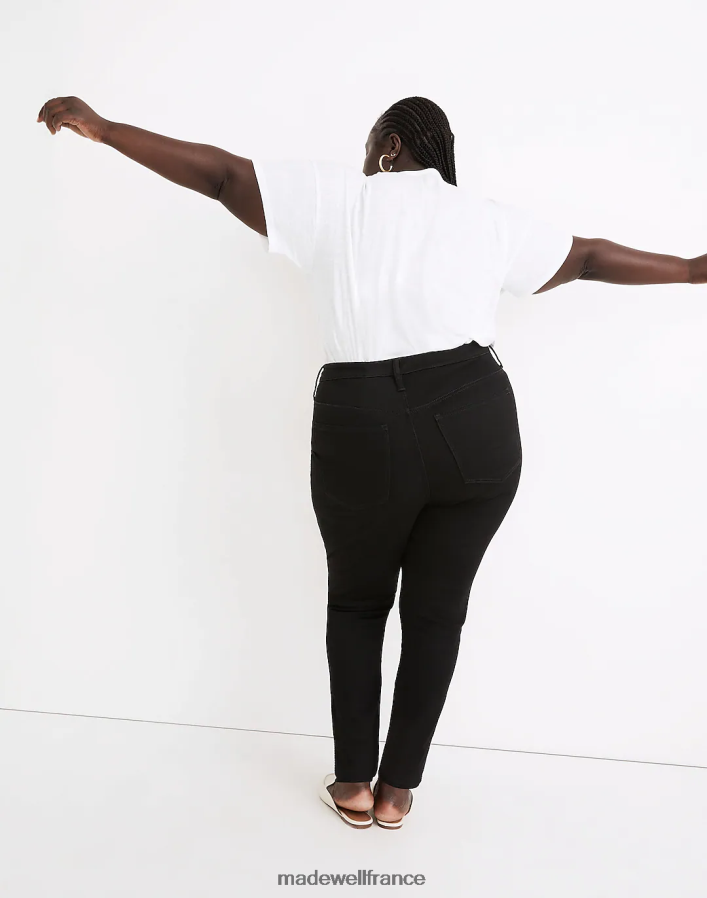vêtements fr Madewell femmes plus jean skinny taille haute 10'' : édition instacozy gel noir DX88282572
