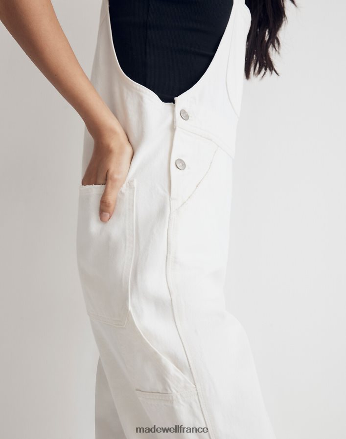 vêtements fr Madewell femmes salopette de charpentier oversize en jean carrelage blanc DX88282528