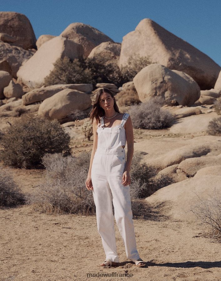 vêtements fr Madewell femmes salopette de charpentier oversize en jean carrelage blanc DX88282528