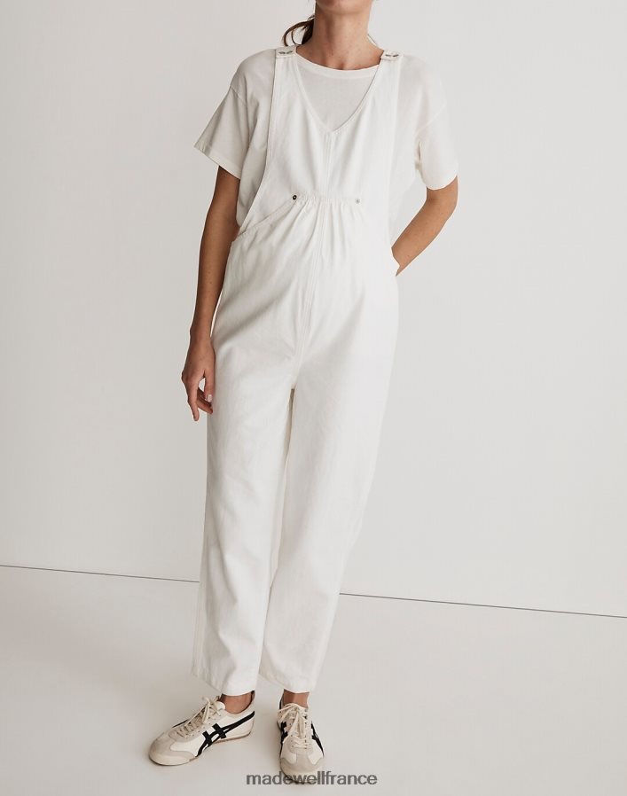 vêtements fr Madewell femmes salopette de maternité à poche kangourou carrelage blanc DX88282518