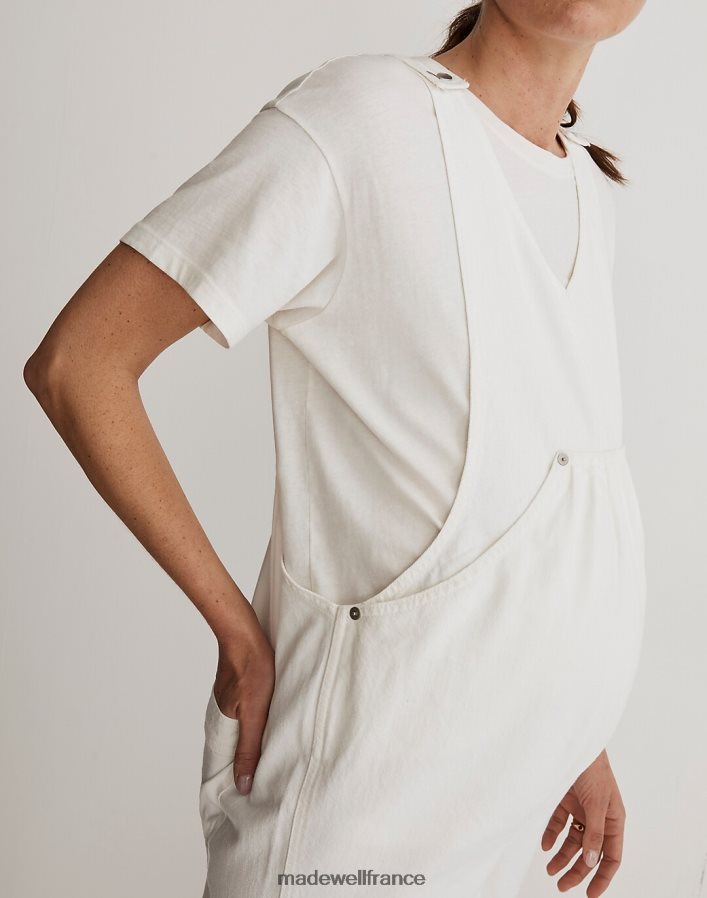 vêtements fr Madewell femmes salopette de maternité à poche kangourou carrelage blanc DX88282518