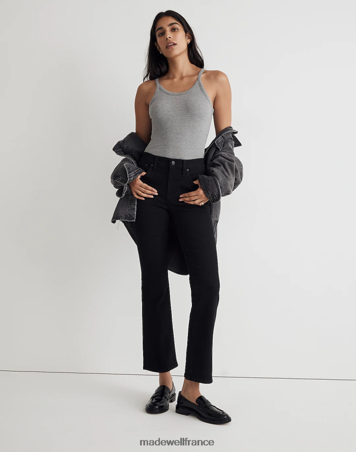 vêtements fr Madewell femmes sortir les jeans crop lavage noir DX88281053