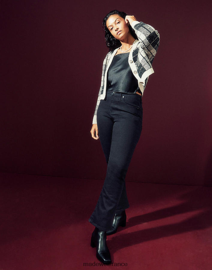 vêtements fr Madewell femmes sortir les jeans crop lavage noir DX88281053