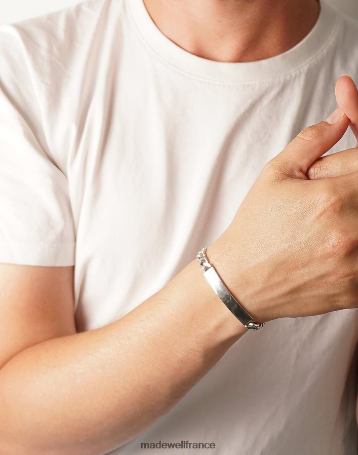 accessoires fr Madewell Hommes bracelet d'identification studio charlotte cauwe argent DX8828422