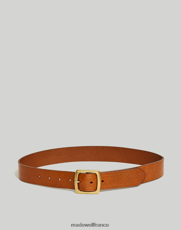 accessoires fr Madewell Hommes ceinture western en cuir gaufré selle anglaise DX882821
