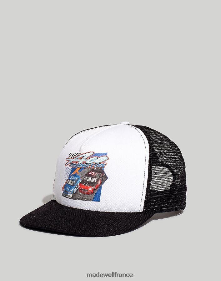 accessoires fr Madewell Hommes casquette de camionneur ace rivington noir blanc DX882838