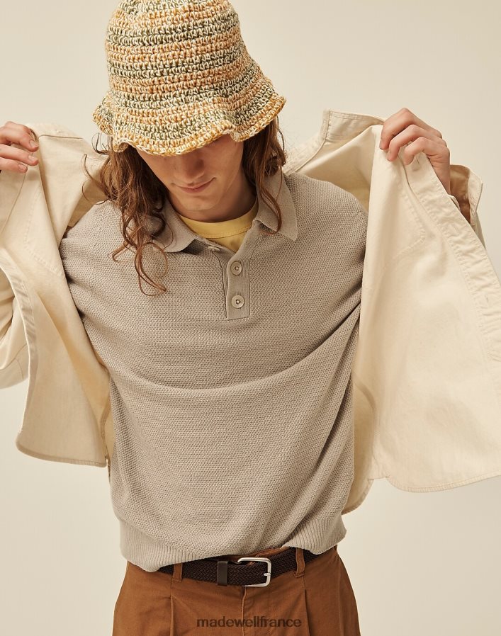 accessoires fr Madewell Hommes chapeau bob à rayures crocheter DX8828441