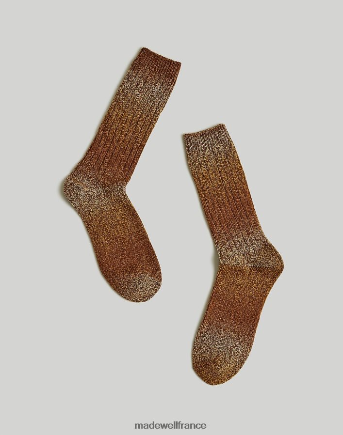 accessoires fr Madewell Hommes chaussettes mi-mollet teintes par espacement cèdre séché DX882847
