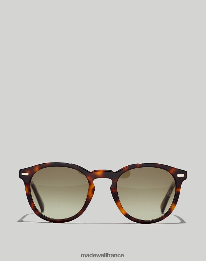 accessoires fr Madewell Hommes lunettes de soleil rondes en acétate vrai noir DX882856