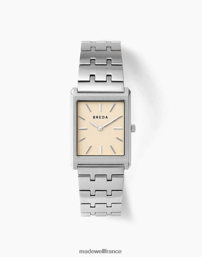 accessoires fr Madewell Hommes montre bracelet breda virgil en acier inoxydable et métal argent DX882895