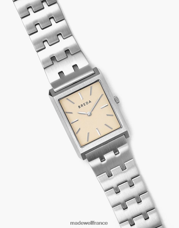 accessoires fr Madewell Hommes montre bracelet breda virgil en acier inoxydable et métal argent DX882895