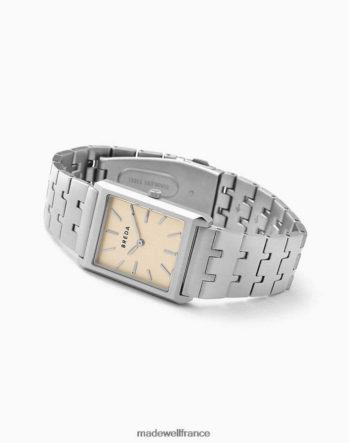 accessoires fr Madewell Hommes montre bracelet breda virgil en acier inoxydable et métal argent DX882895