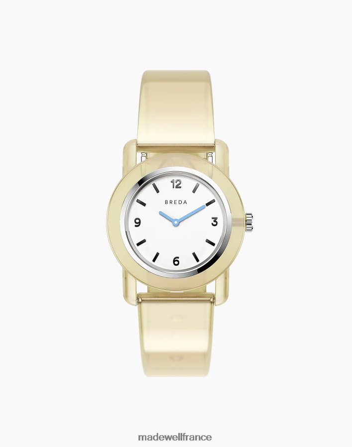 accessoires fr Madewell Hommes montre breda unisexe 'play' en plastique transparent, 35 mm chamois pâle DX882892