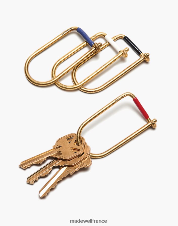 accessoires fr Madewell Hommes porte-clés émaillé Craighill Wilson rouge DX8828444