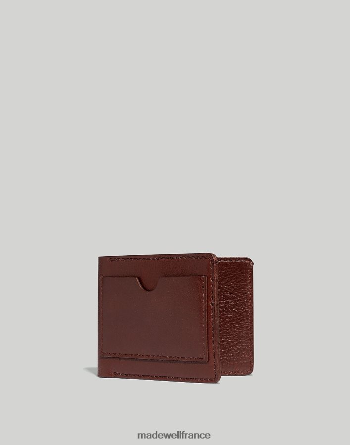 accessoires fr Madewell Hommes portefeuille en cuir brun riche DX882864