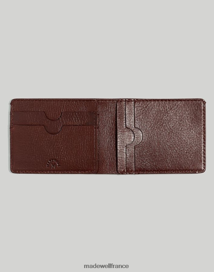 accessoires fr Madewell Hommes portefeuille en cuir brun riche DX882864