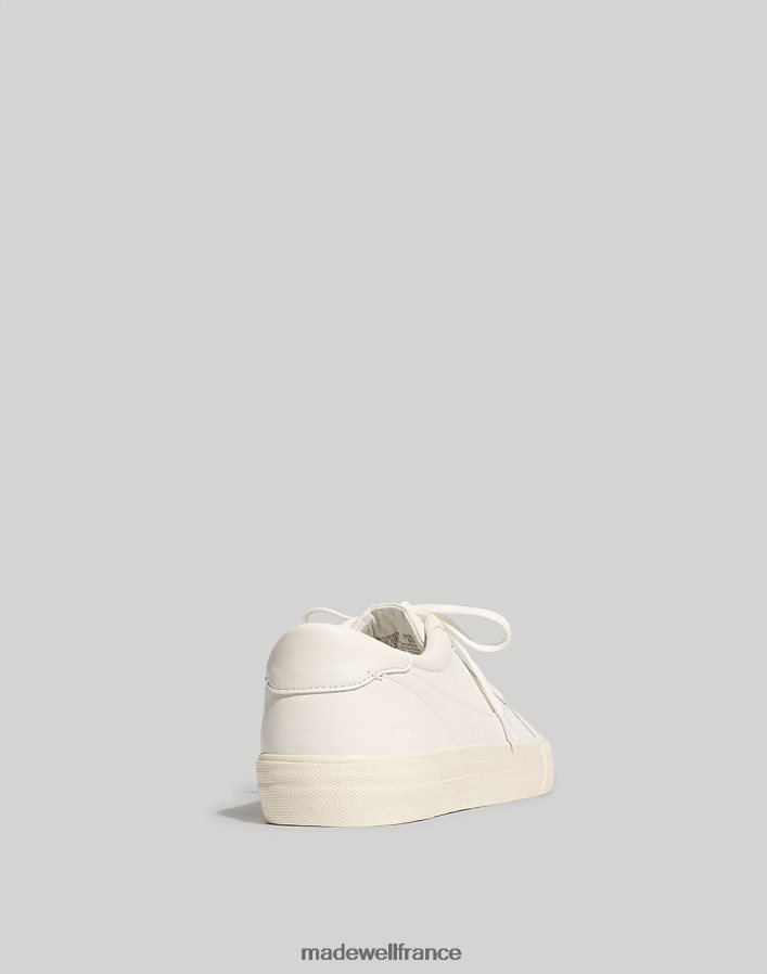 chaussure fr Madewell Hommes baskets basses trottoir en cuir parchemin pâle DX8828627