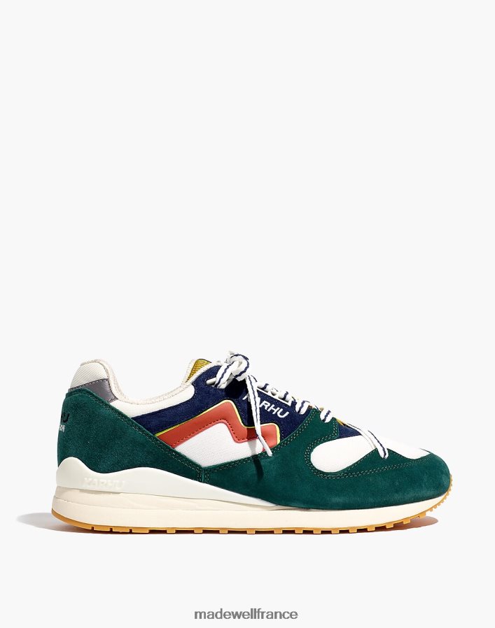 chaussure fr Madewell Hommes baskets classiques synchron en daim karhu épicéa bleu/mangue DX8828520