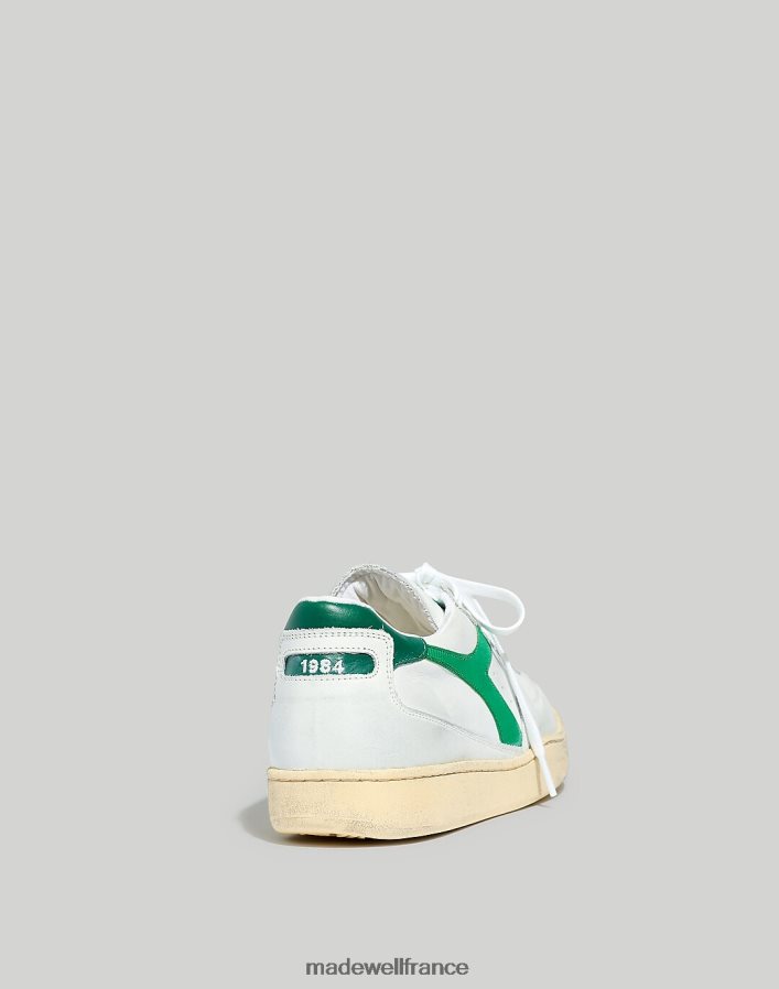 chaussure fr Madewell Hommes diadora mi basket lo baskets d'occasion blanc/vert verdoyant DX8828625