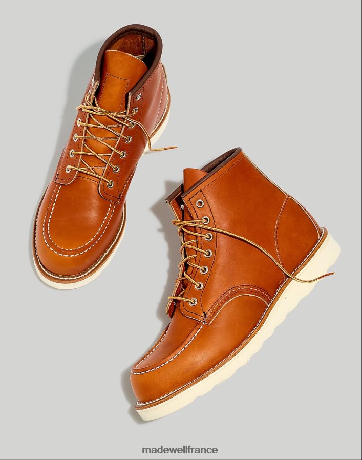 chaussure fr Madewell Hommes Red Wing - Bottines à lacets classiques en cuir 6 pouces oro brun DX8828568