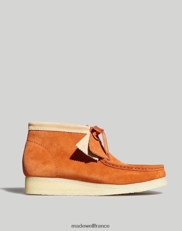 chaussure fr Madewell Hommes clarks bottes wallabee en daim bronzage foncé DX8828429