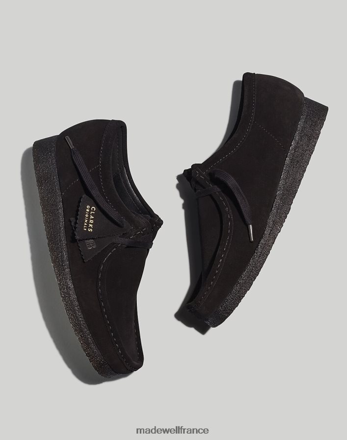 chaussure fr Madewell Hommes clarks chaussures wallabee en daim Suède noir DX8828428