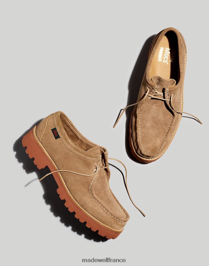chaussure fr Madewell Hommes g.h.bass wallace mocassins en daim oasis bleu multi DX8828496