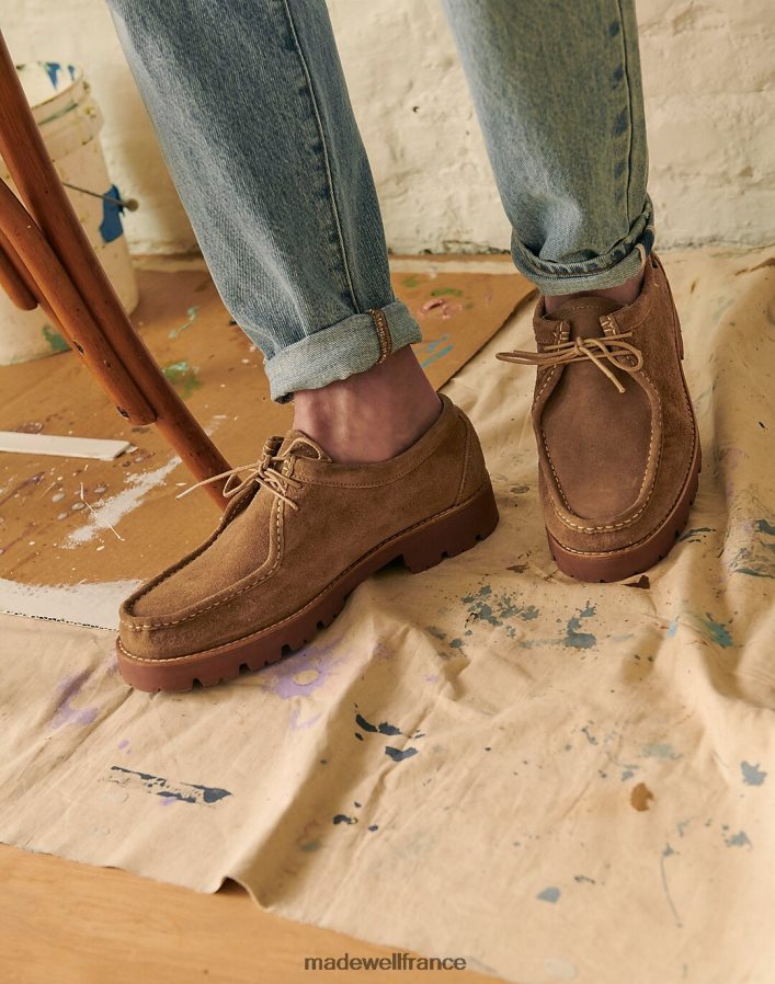 chaussure fr Madewell Hommes g.h.bass wallace mocassins en daim oasis bleu multi DX8828496