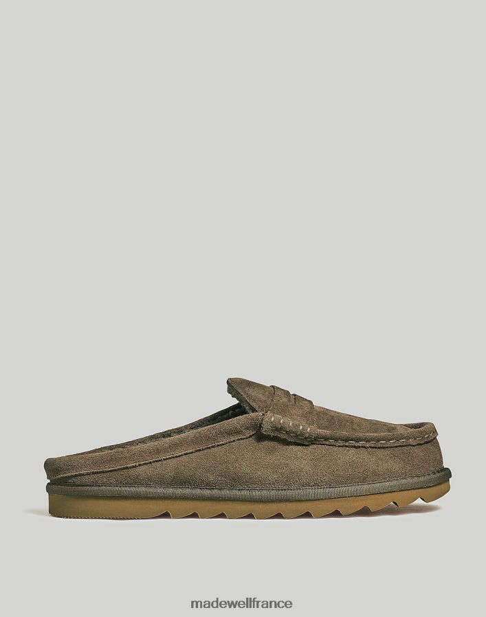 chaussure fr Madewell Hommes mocassins en daim caroube DX8828622