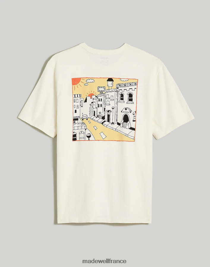 vêtements fr Madewell Hommes Mark Neeley - T-shirt graphique double soleil phare DX8828527