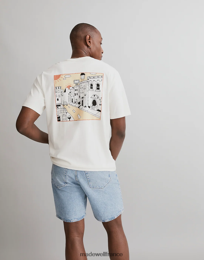 vêtements fr Madewell Hommes Mark Neeley - T-shirt graphique double soleil phare DX8828527