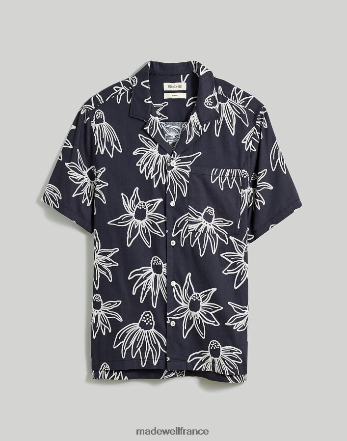 vêtements fr Madewell Hommes chemise boxy à manches courtes imprimé floral charbon noir DX8828253