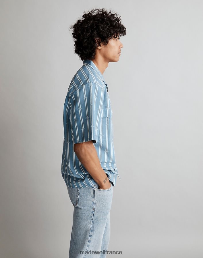 vêtements fr Madewell Hommes chemise boxy à manches courtes imprimé vague océan DX8828269