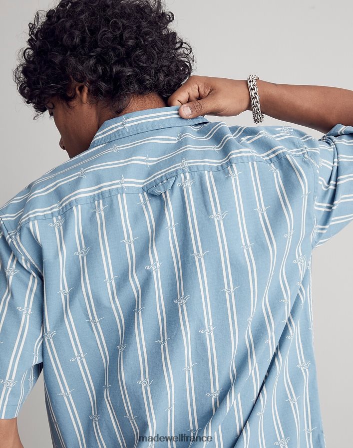vêtements fr Madewell Hommes chemise boxy à manches courtes imprimé vague océan DX8828269
