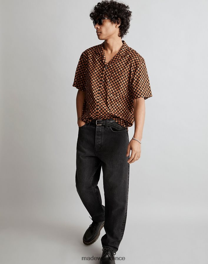 vêtements fr Madewell Hommes chemise carrée à manches courtes linge vintage DX8828267