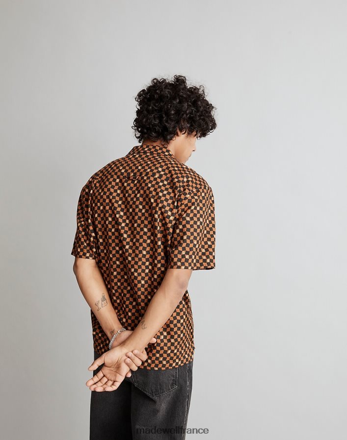vêtements fr Madewell Hommes chemise carrée à manches courtes linge vintage DX8828267