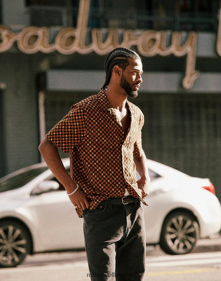 vêtements fr Madewell Hommes chemise carrée à manches courtes linge vintage DX8828267