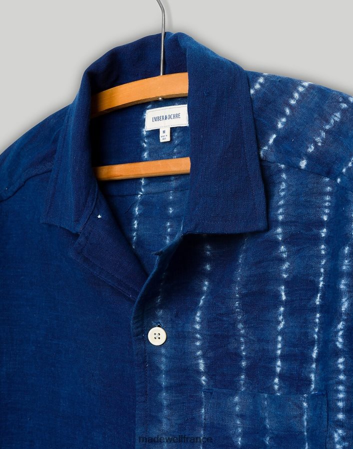 vêtements fr Madewell Hommes chemise de camp khushi terre d'ombre et ocre multicolore bleu DX8828295