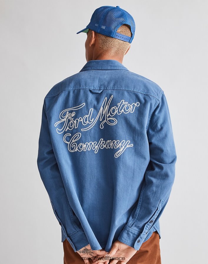 vêtements fr Madewell Hommes chemise de travail ford Méditerranée sombre DX8828475