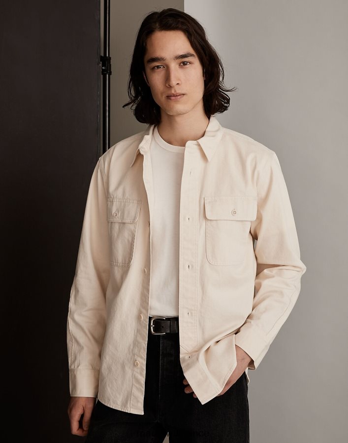 vêtements fr Madewell Hommes chemise en jean à manches longues naturel DX8828277